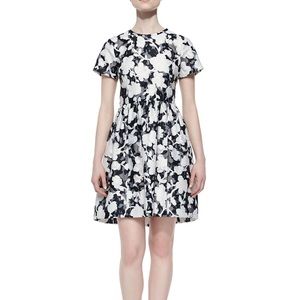 Black & White Kate Spade Floral Dress Size 6 NWT